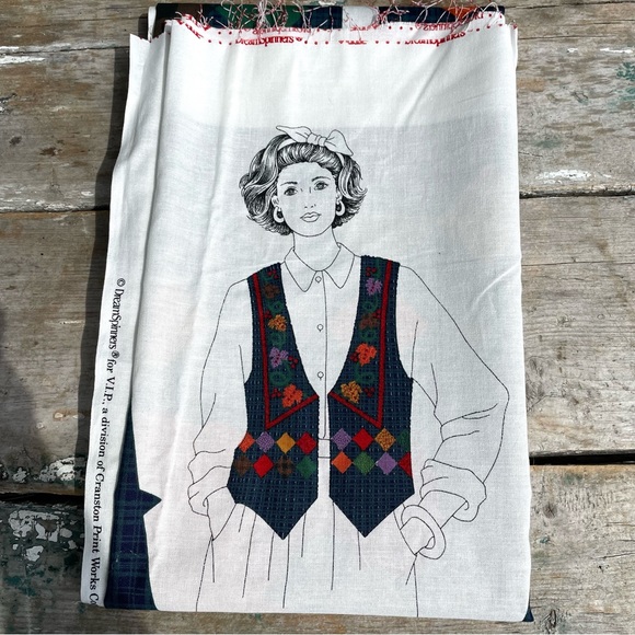Dream Spinners Vintage harvest vest fabric sewing pattern - Picture 1 of 8